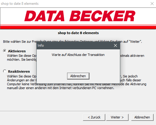 DataBecker freischaltung Schritt 3